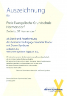 Auszeichnung Engagement Down Syndrom